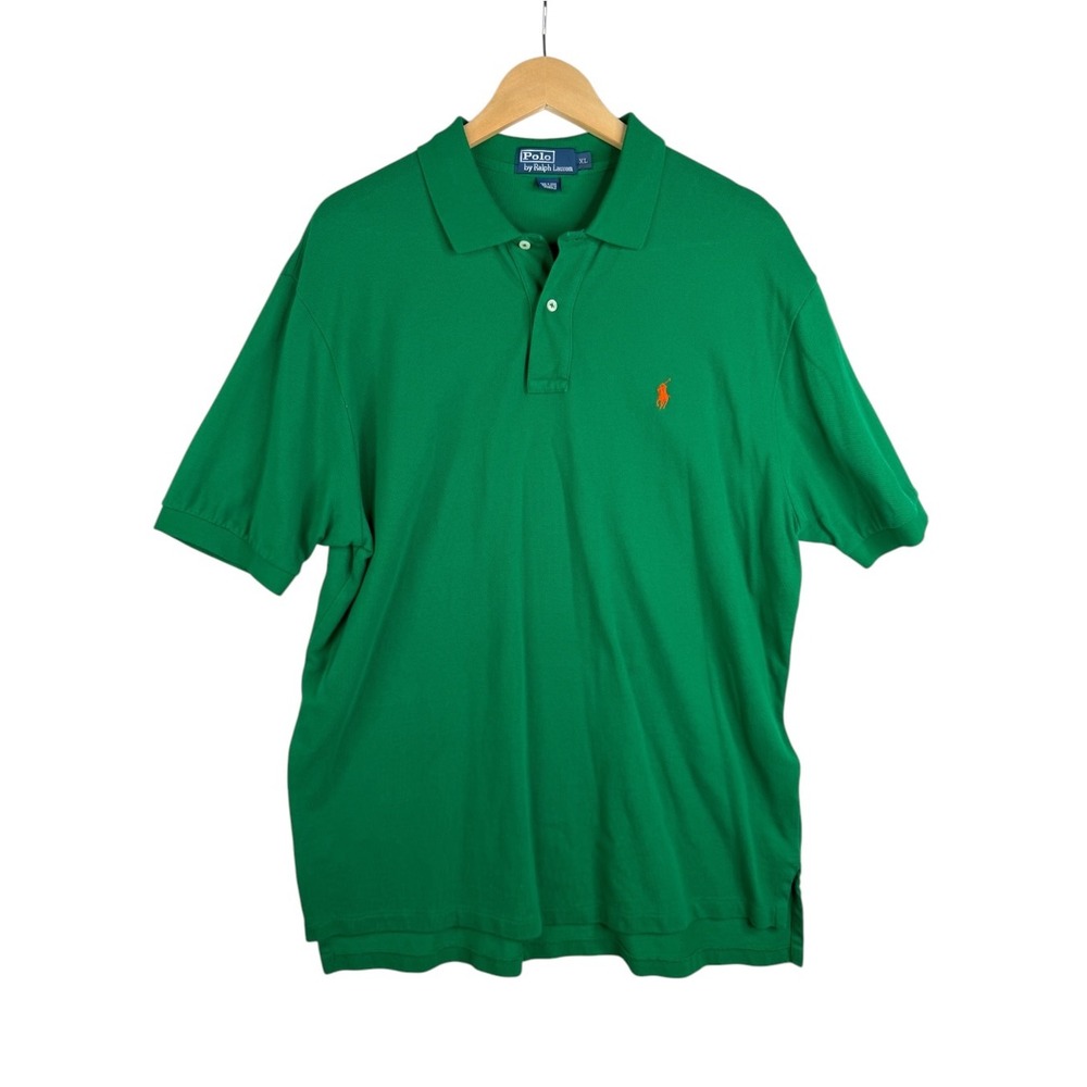 Polo By Ralph Lauren Mens Green Polo Shirt Size XL